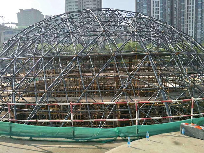 日照球形網架鋼結構施工